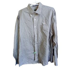 Al Dixon's LS‎ Black & White Check Casual Button Shirt XL